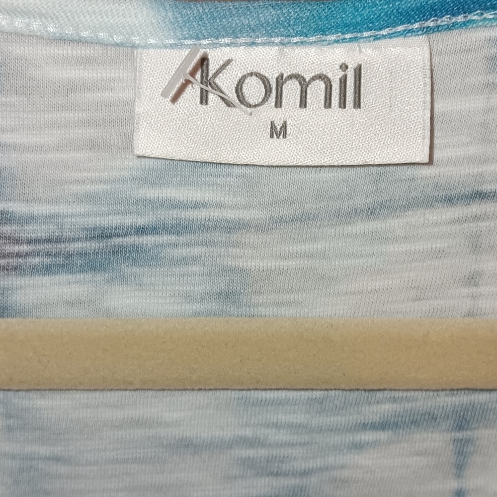 Komil T-shirt Dress M Blue Tie-Dye - Picture 4 of 6